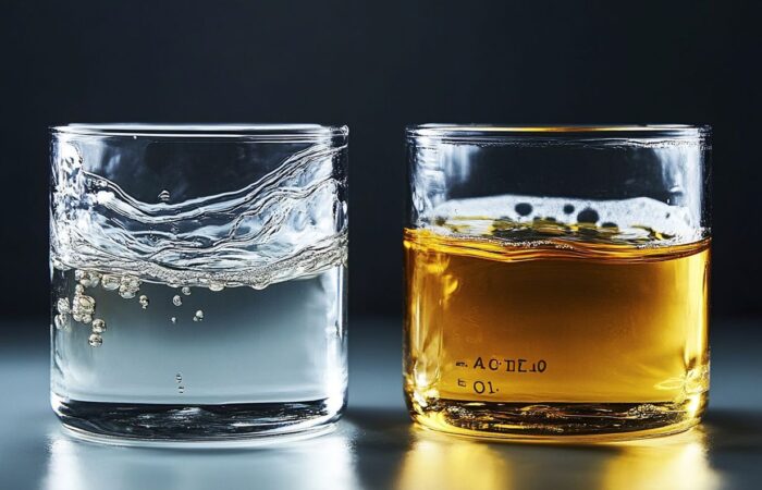 difference between aqueous and liquid state